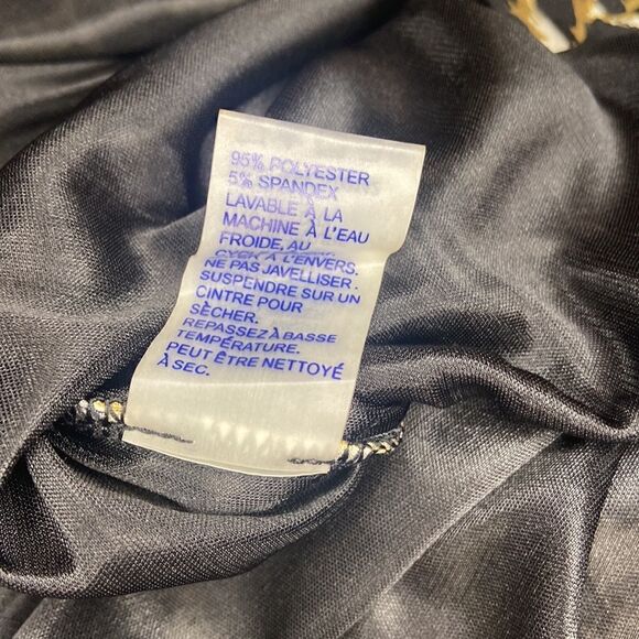 Peter Nygard cheetah print black inserts dress Size Medium NWT - Picture 6 of 6